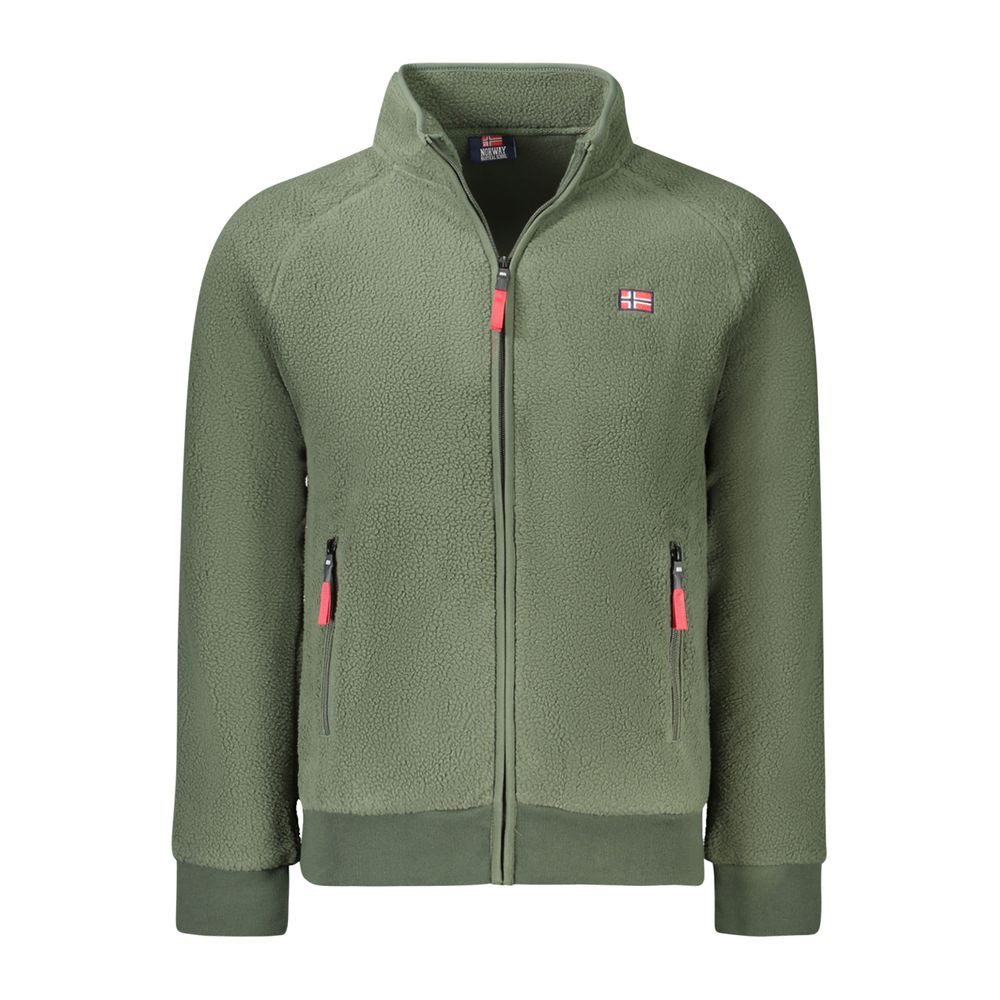 Grüne Polyester Herrenjacke