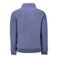 Blue Polyester Men Jacket