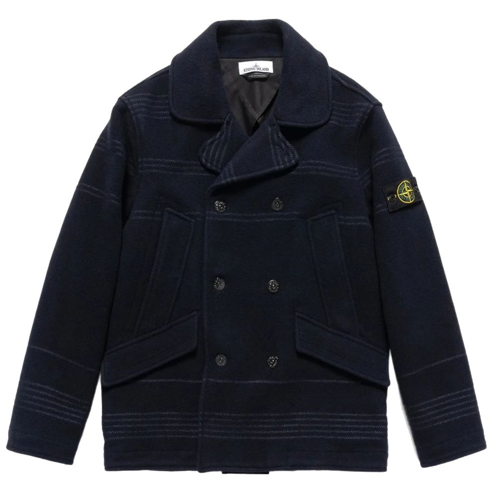 Blue Wool Vergine Jacket