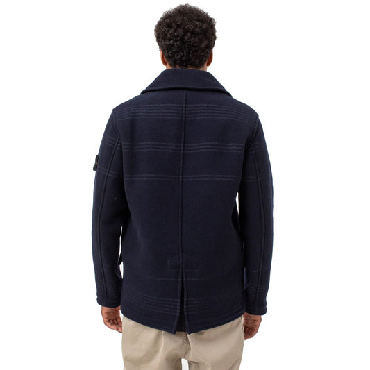 Blue Wool Vergine Jacket