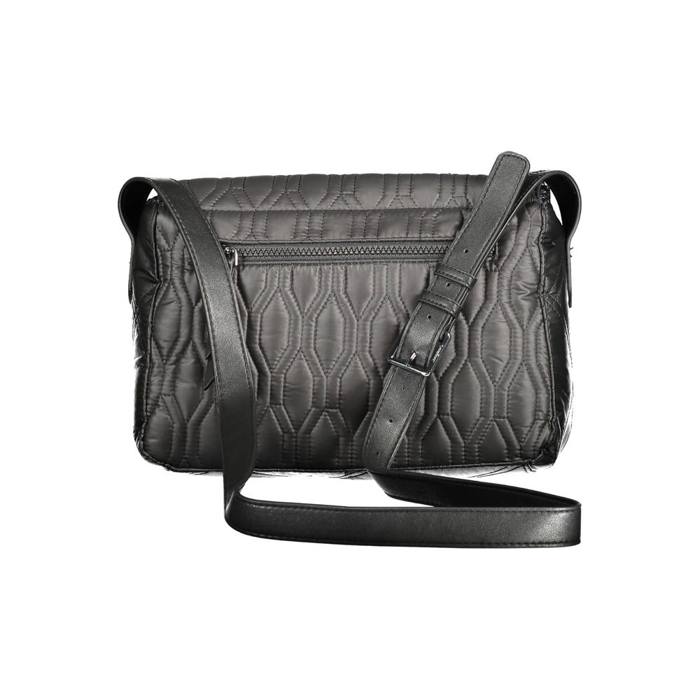 Black Polyethylene Women Handbag