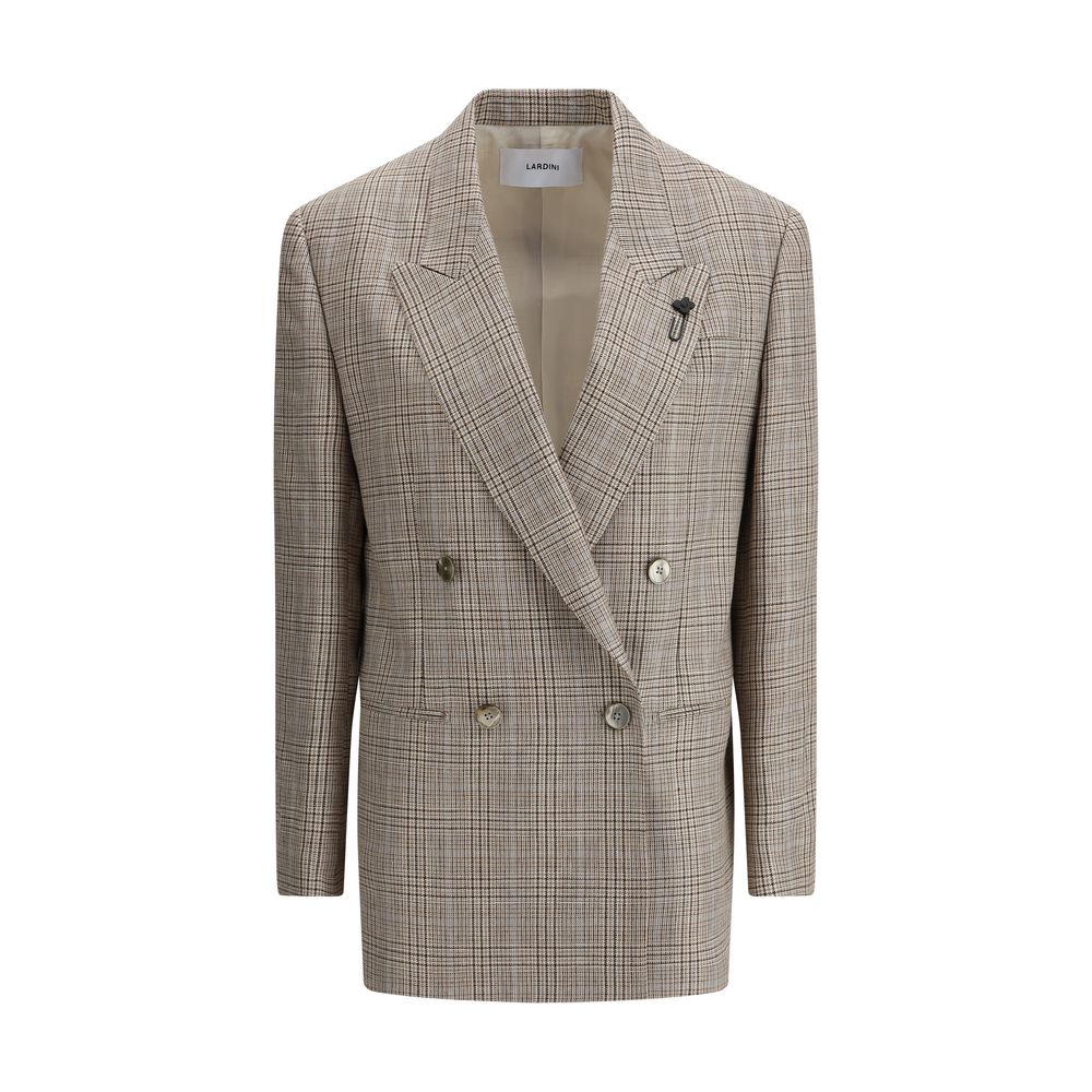 Zweireihiger Blazer mit Prince-de-Wales-Muster