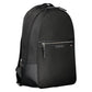 Black Polyester Men Backpack