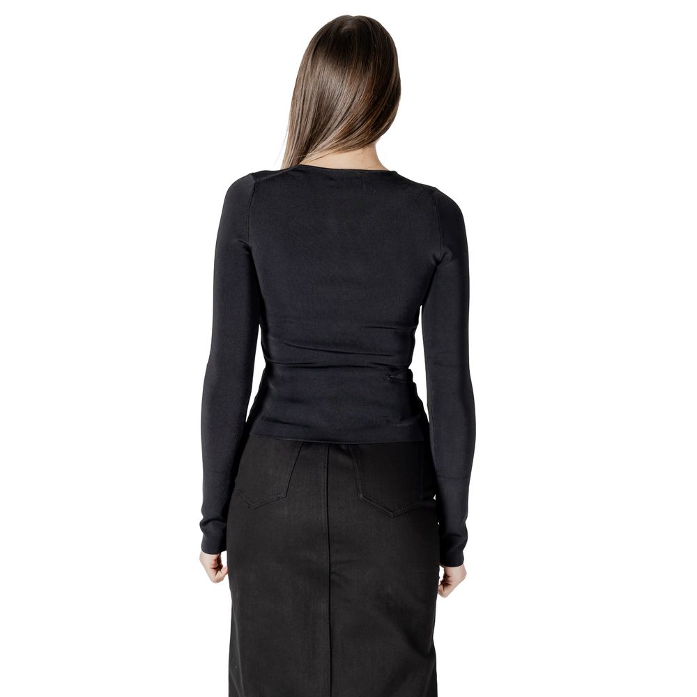 Schwarze Viskose-Tops und T-Shirts