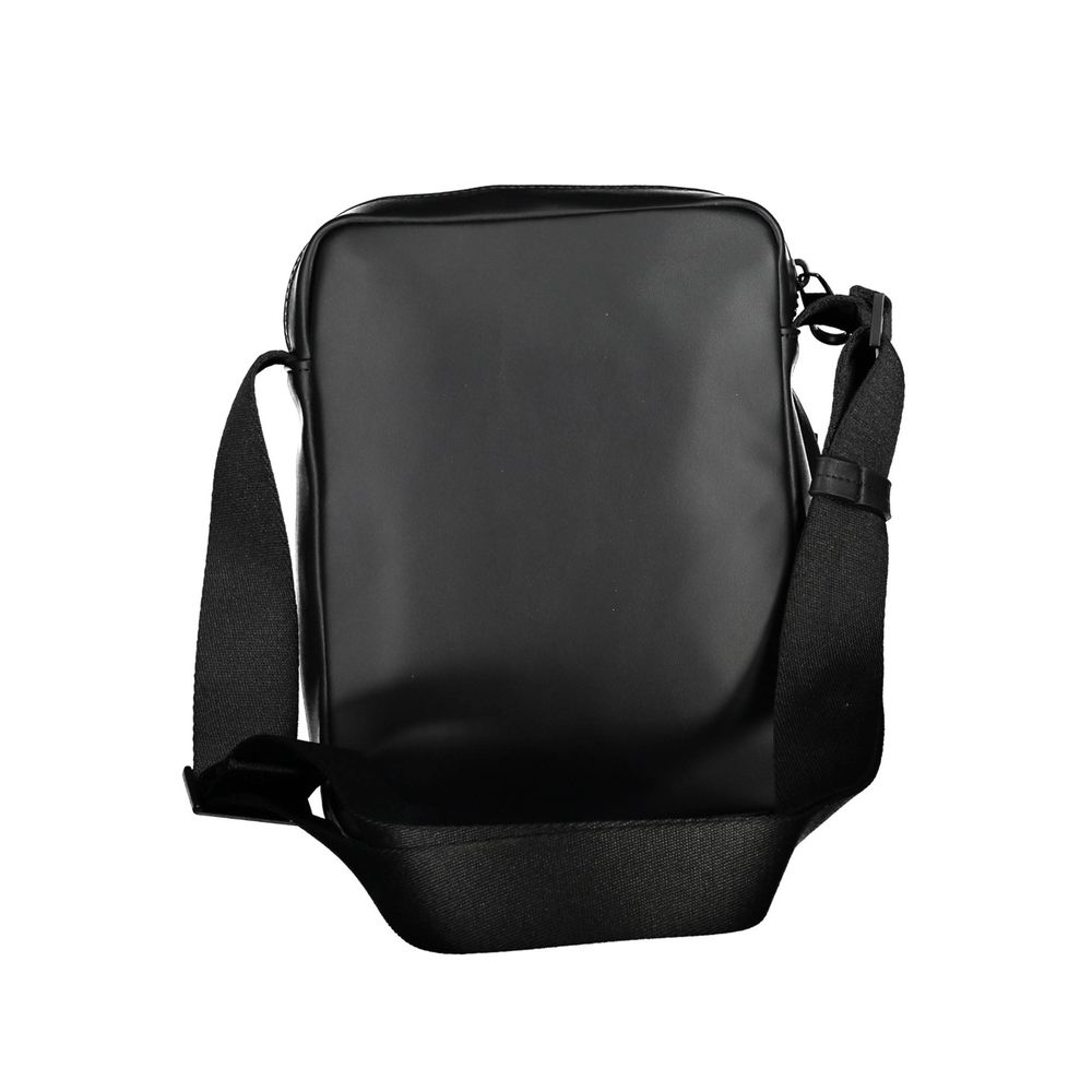 Black Polyester Men Shoulder Bag