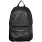 Black Polyester Men Backpack