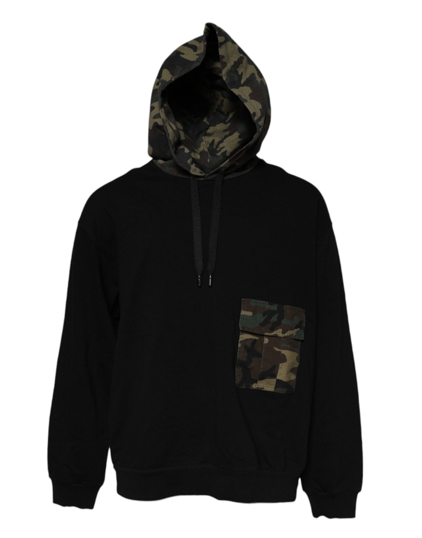 Schwarzer Camouflage Kapuzenpullover