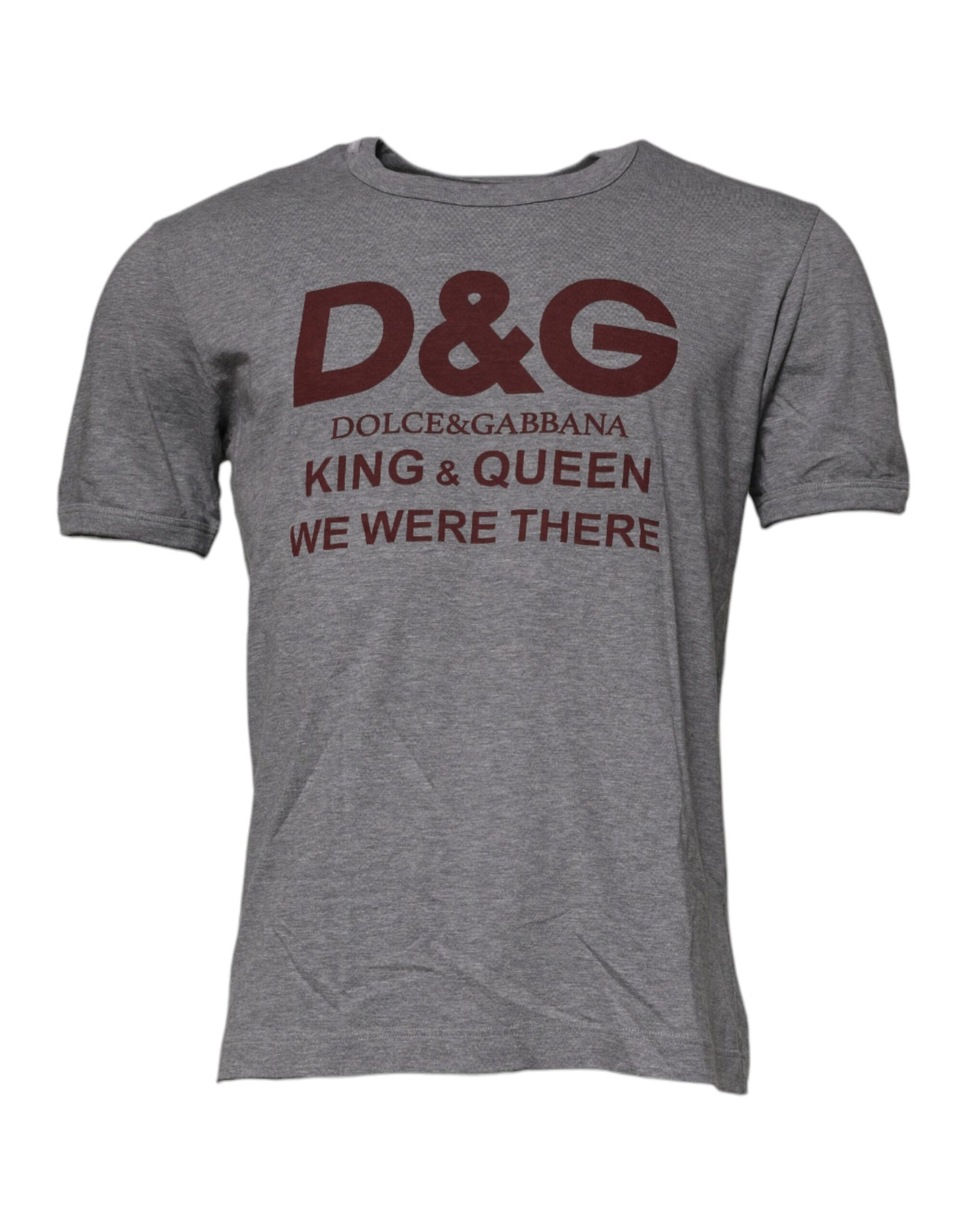 Graues Herren-T-Shirt aus Baumwolle mit Rundhalsausschnitt und Logo-Print