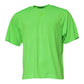 Grünes T-Shirt aus Polyester mit Rundhalsausschnitt und Logo