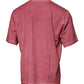 Rosafarbenes Baumwoll-T-Shirt mit Rundhalsausschnitt und Logo-Print