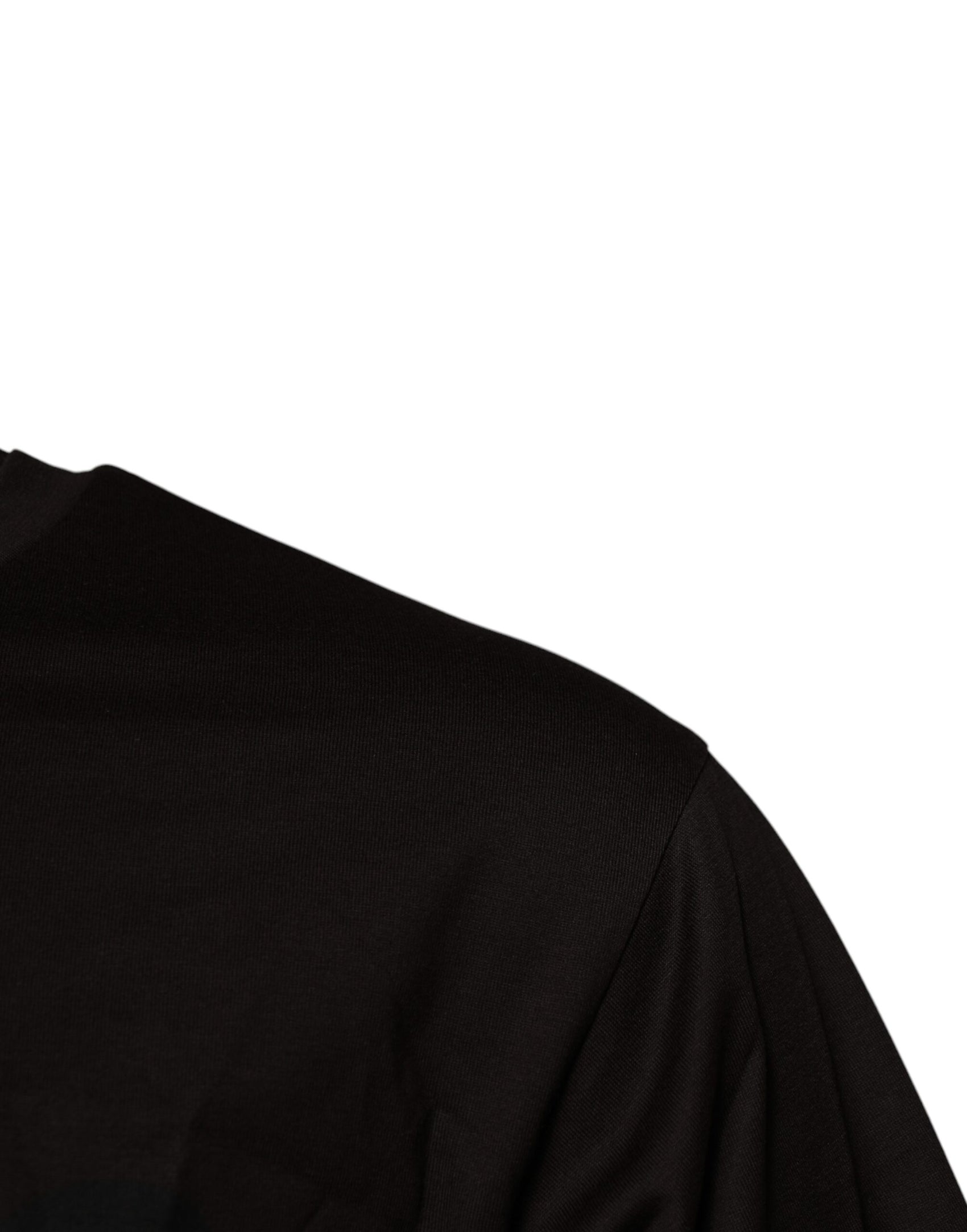 Dunkelbraunes T-Shirt aus Baumwolle mit Rundhalsausschnitt und Logo