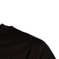 Dunkelbraunes T-Shirt aus Baumwolle mit Rundhalsausschnitt und Logo