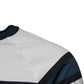 T-shirt girocollo da uomo in cotone con stampa logo bianco