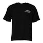 T-shirt girocollo in cotone con stampa leopardata Black Amore