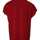 Rotes Baumwoll-T-Shirt mit Rundhalsausschnitt und Logo-Krone