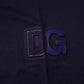 Marineblaues T-Shirt aus Baumwolle mit Rundhalsausschnitt und DG-Logo