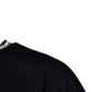 Dunkelblaues T-Shirt aus Baumwolle mit Rundhalsausschnitt und Logo-Krone