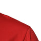 Rotes Baumwoll-T-Shirt mit Rundhalsausschnitt und DG-Logo-Patch