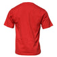 Rotes Baumwoll-T-Shirt mit Rundhalsausschnitt und DG-Logo-Patch