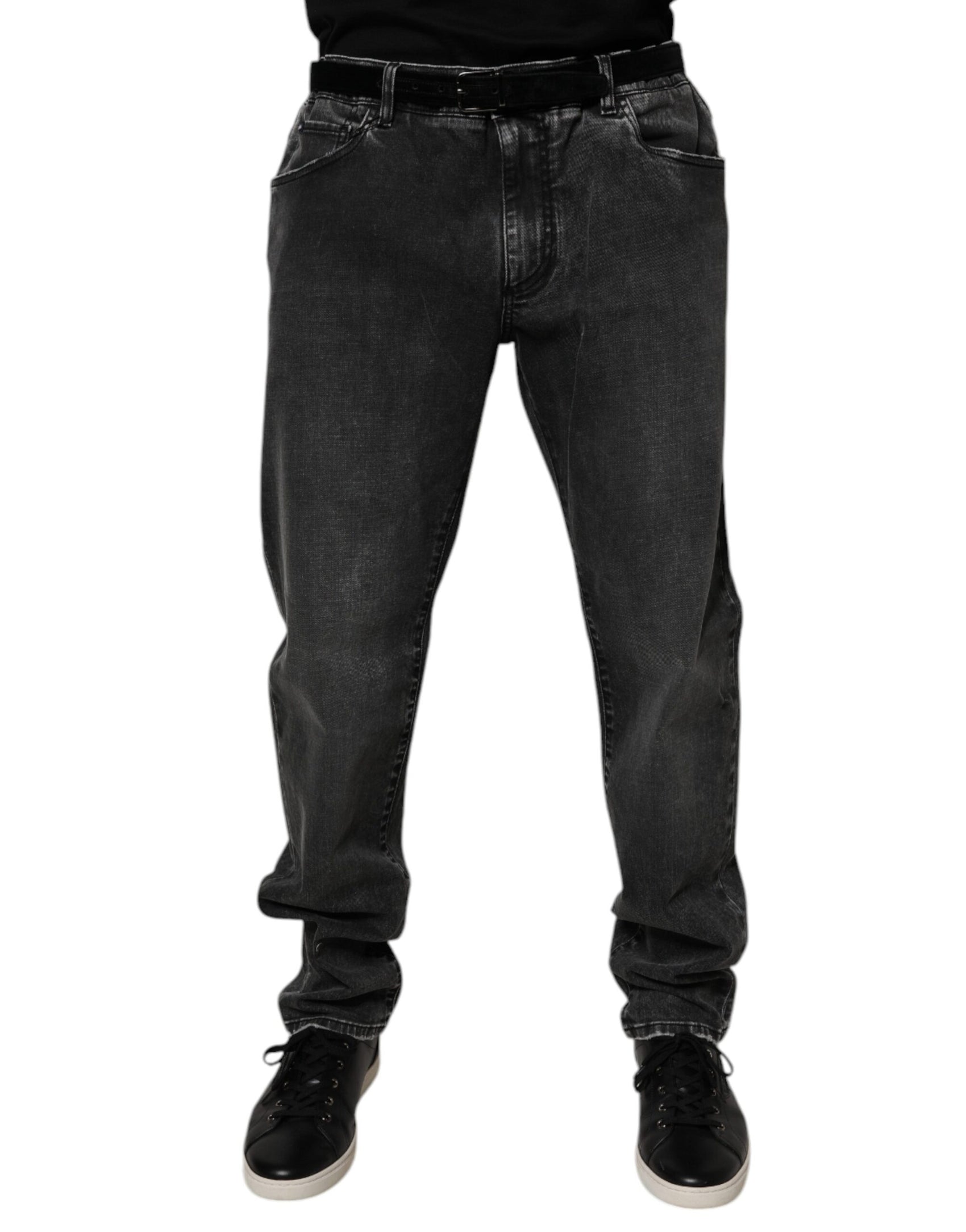 Schwarze Skinny Jeans aus Baumwollstretch für Herren