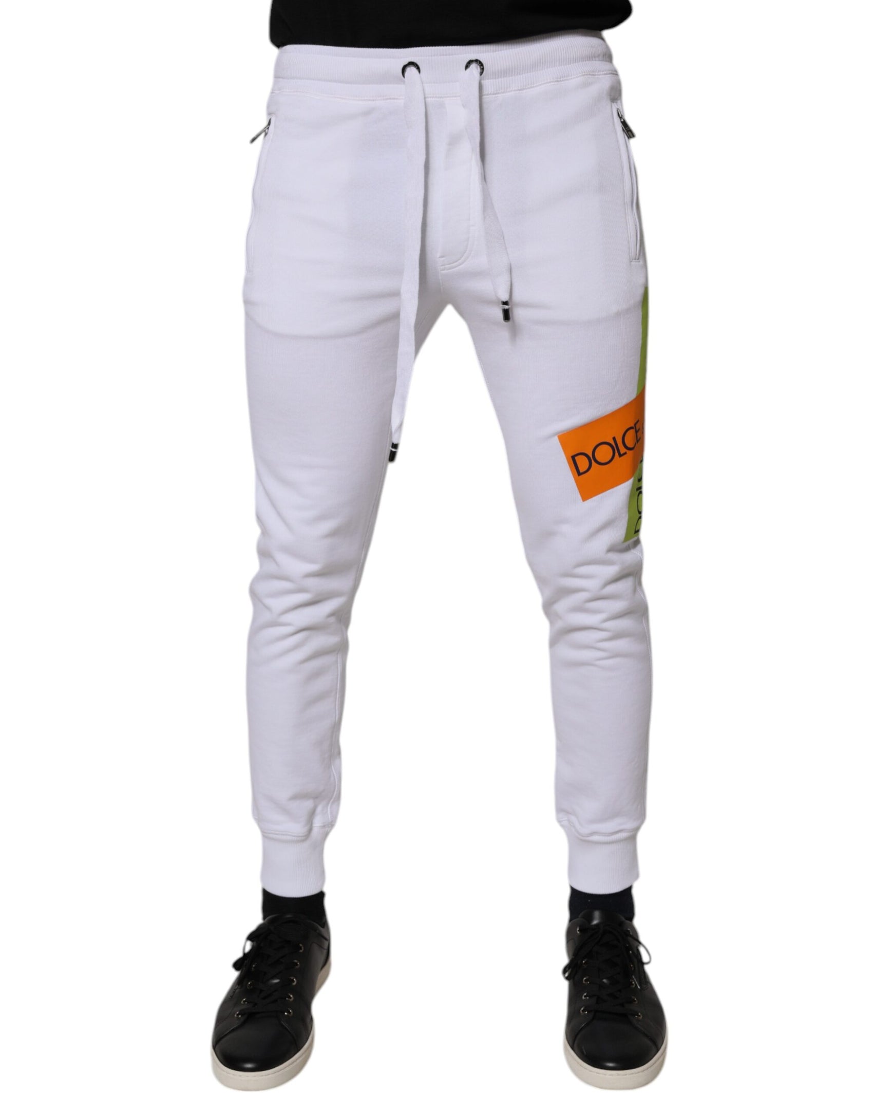 Weiße Jogginghose aus Baumwolle mit Logo