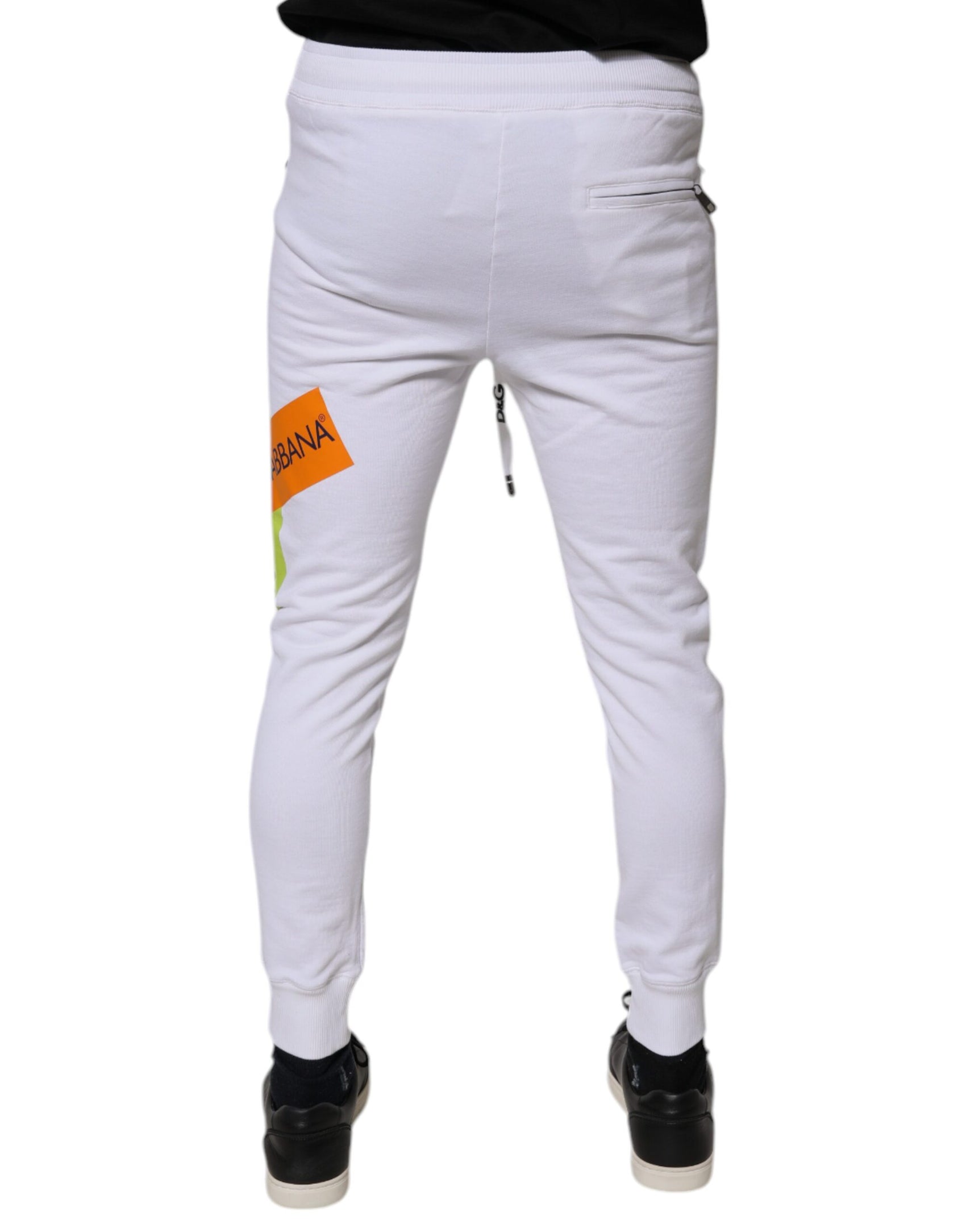 Weiße Jogginghose aus Baumwolle mit Logo