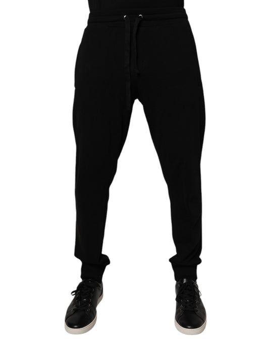 Pantaloni da jogging in cotone nero