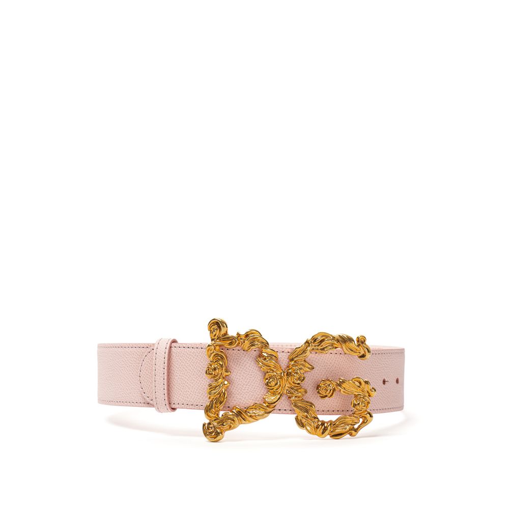 Pink Leather Belt