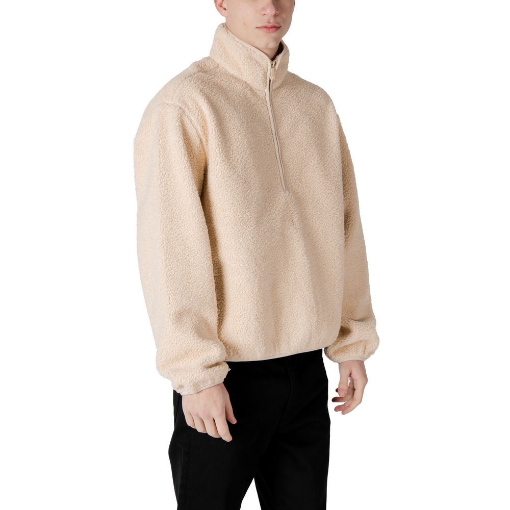 Cremefarbene Jacke aus recyceltem Polyester
