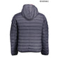 Blue Nylon Men Jacket