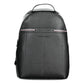 Black Polyethylene Men Backpack