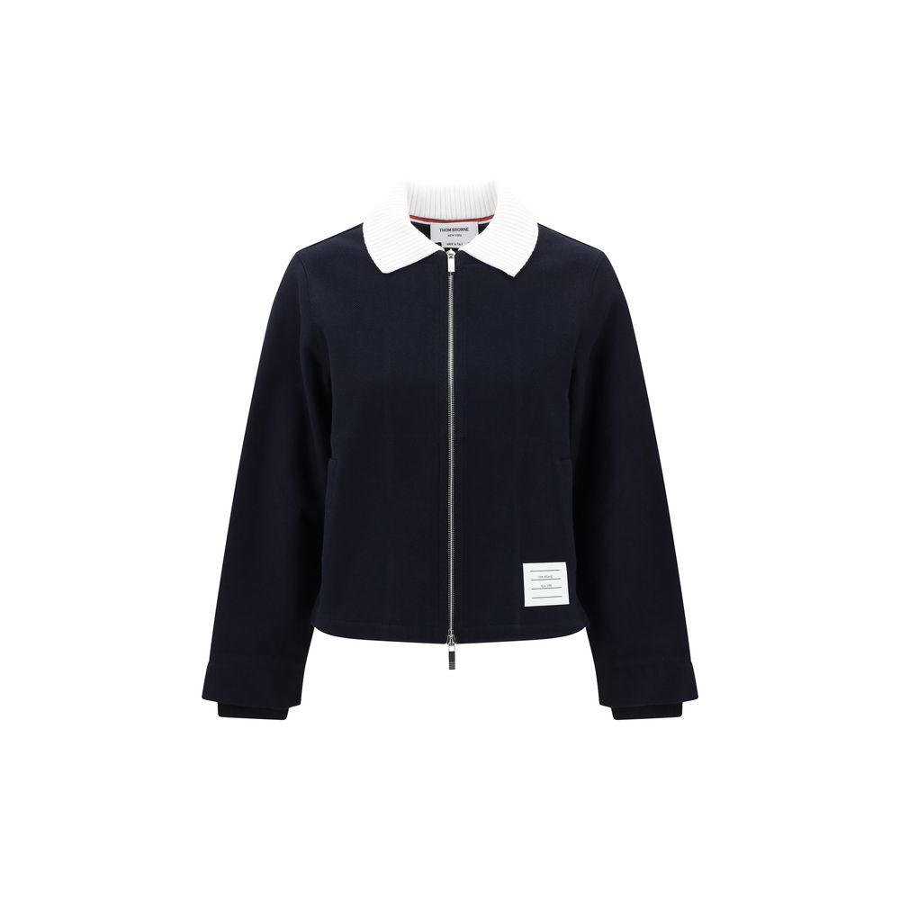 Ribbed Collar Jacket