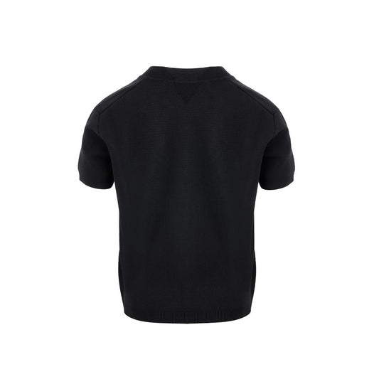 Top e T-shirt in cashmere nero