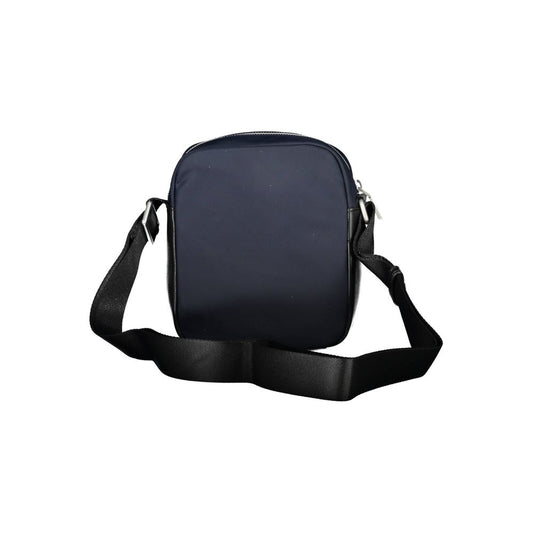 Blue Polyester Men Shoulder Bag