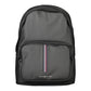 Black Polyethylene Men Backpack