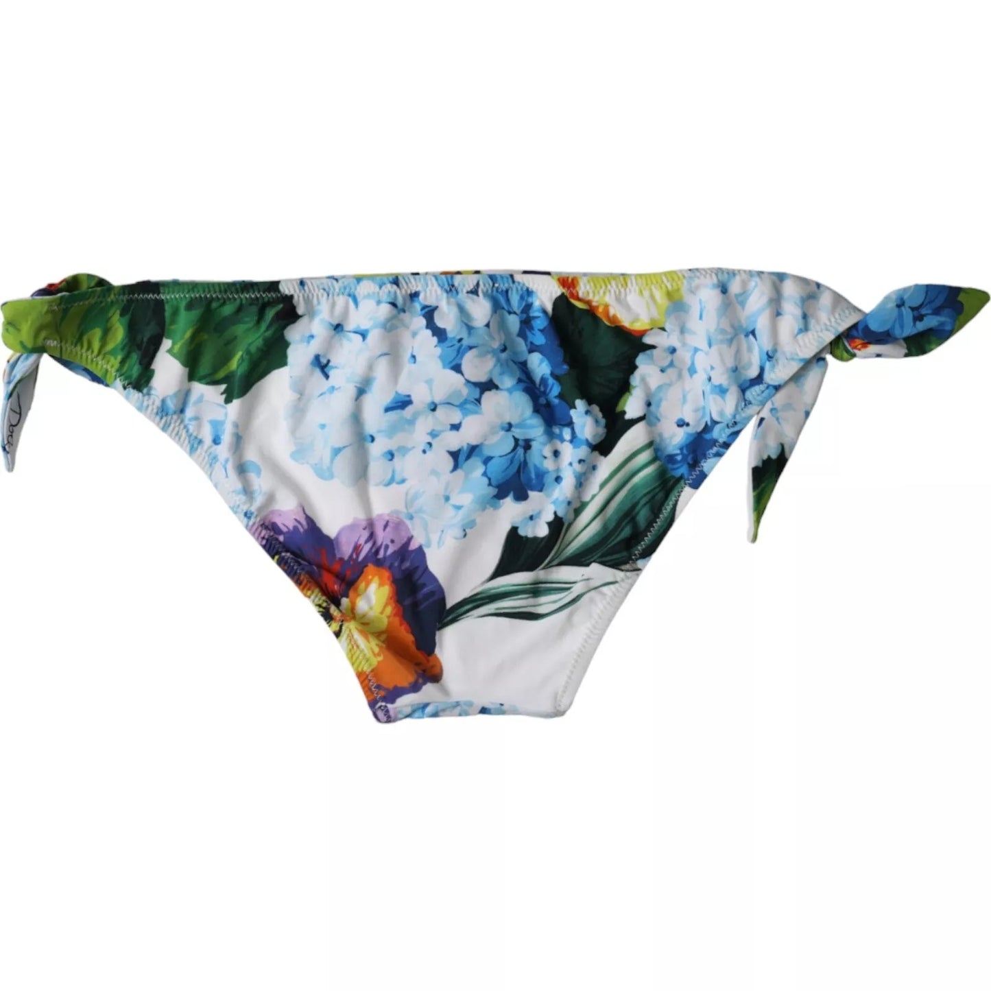 Weißer Badeanzug mit Blumenmuster und Bikinihose