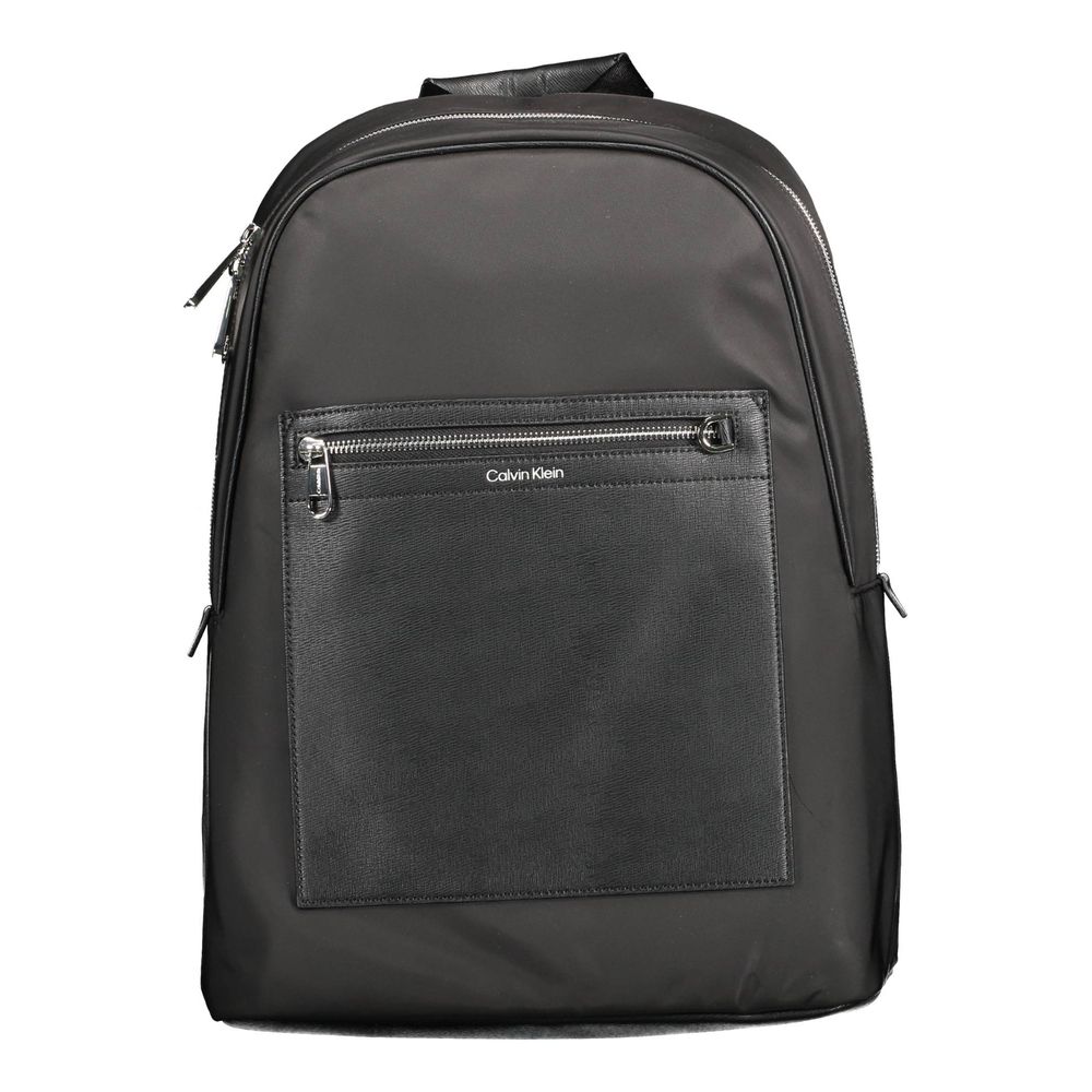 Schwarzer Polyester Herren Rucksack