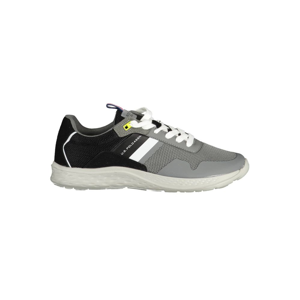 Gray Polyester Men Sneaker