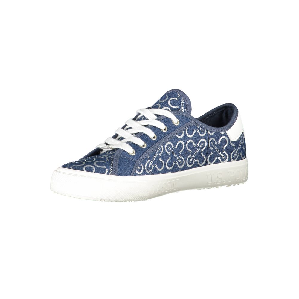 Blue Polyester Women Sneaker