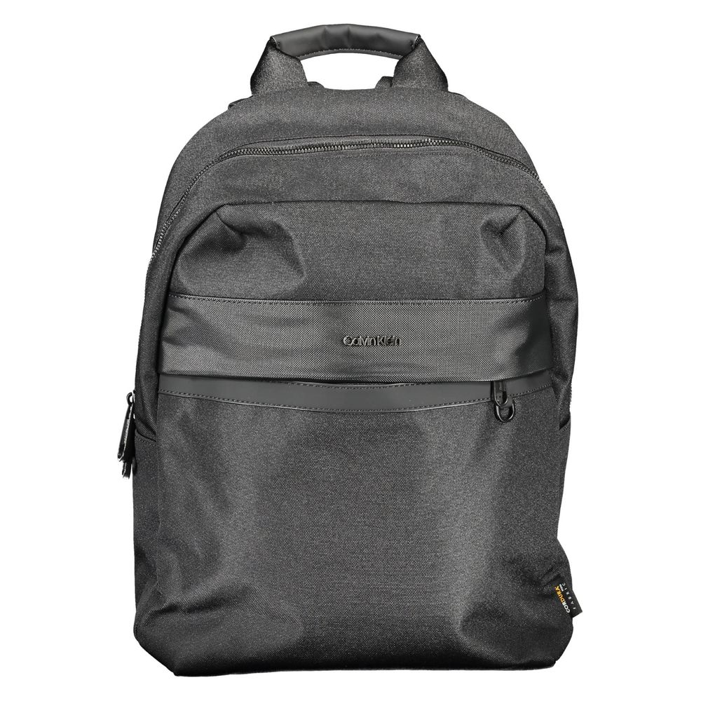 Schwarzer Polyester Herren Rucksack