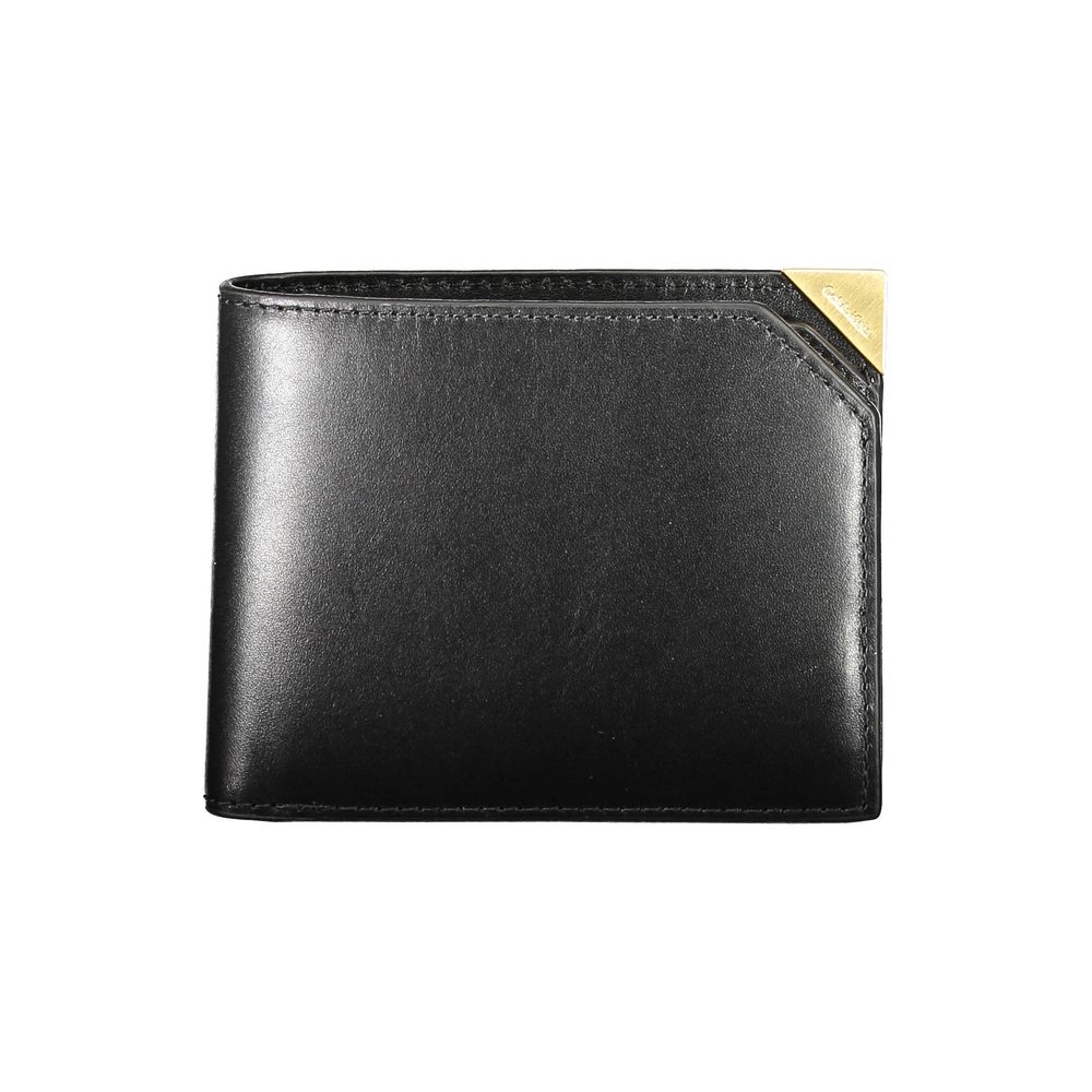 "Black Leather Men Wallet"