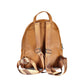 Brown Polyethylene Women Backpack