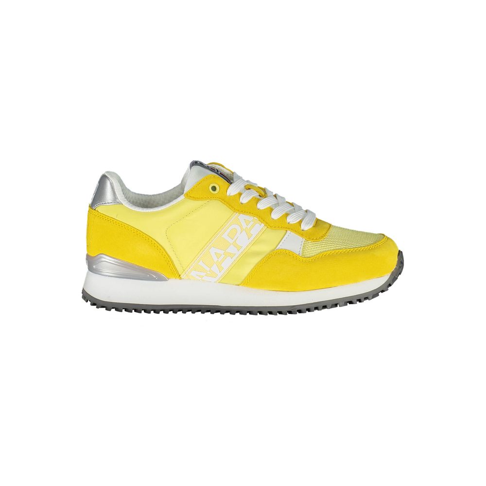 Sneaker da donna in poliestere giallo