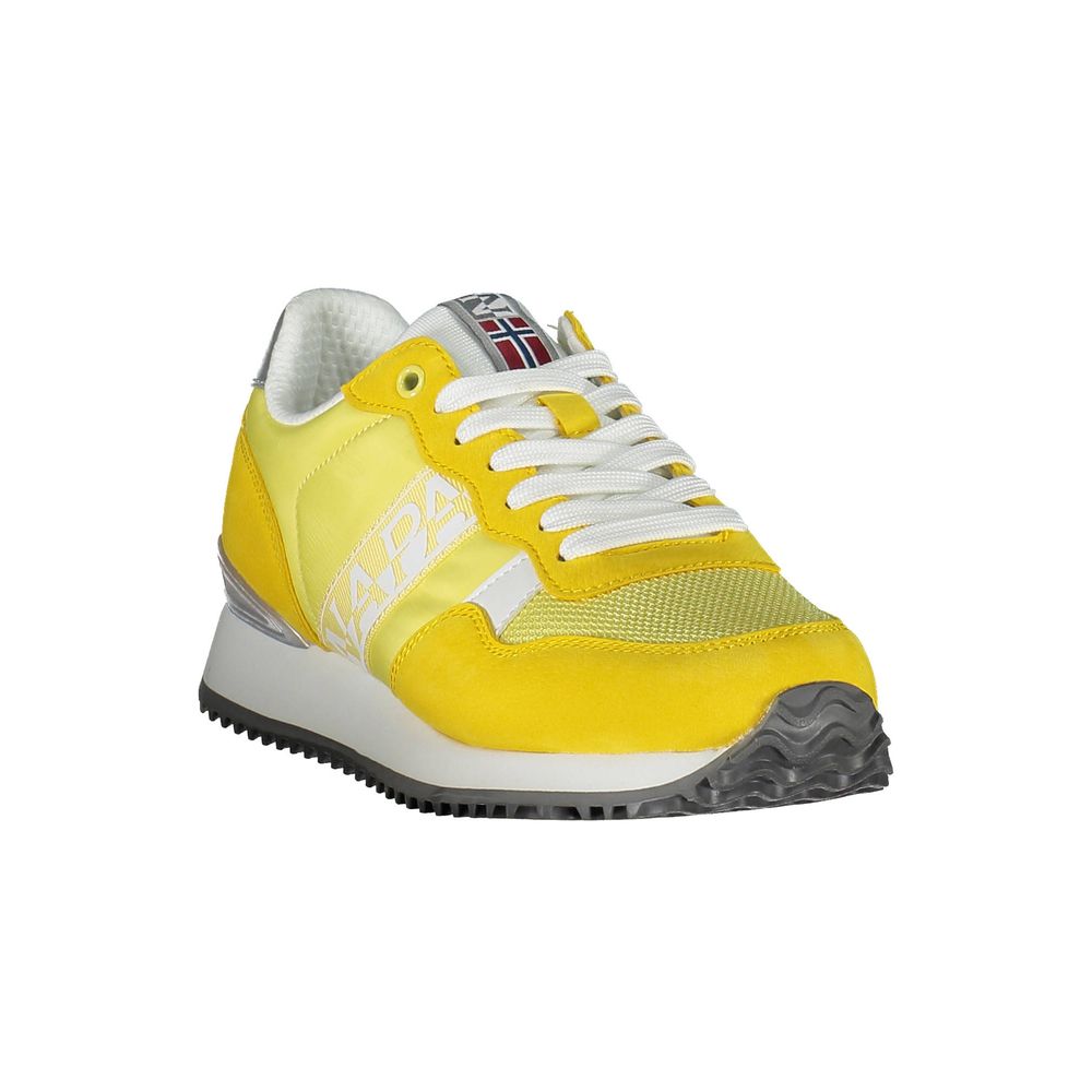 Sneaker da donna in poliestere giallo