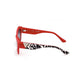 Red Injected Plastic Women Sunglass