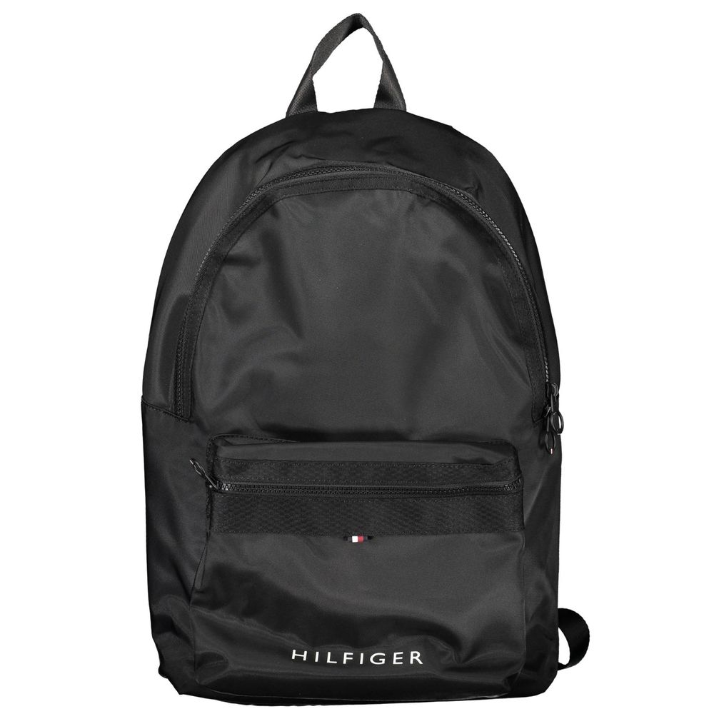 Schwarzer Polyester Herren Rucksack