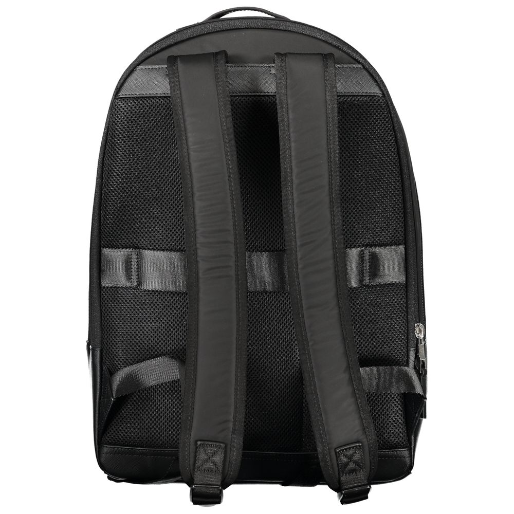 Schwarzer Polyester Herren Rucksack