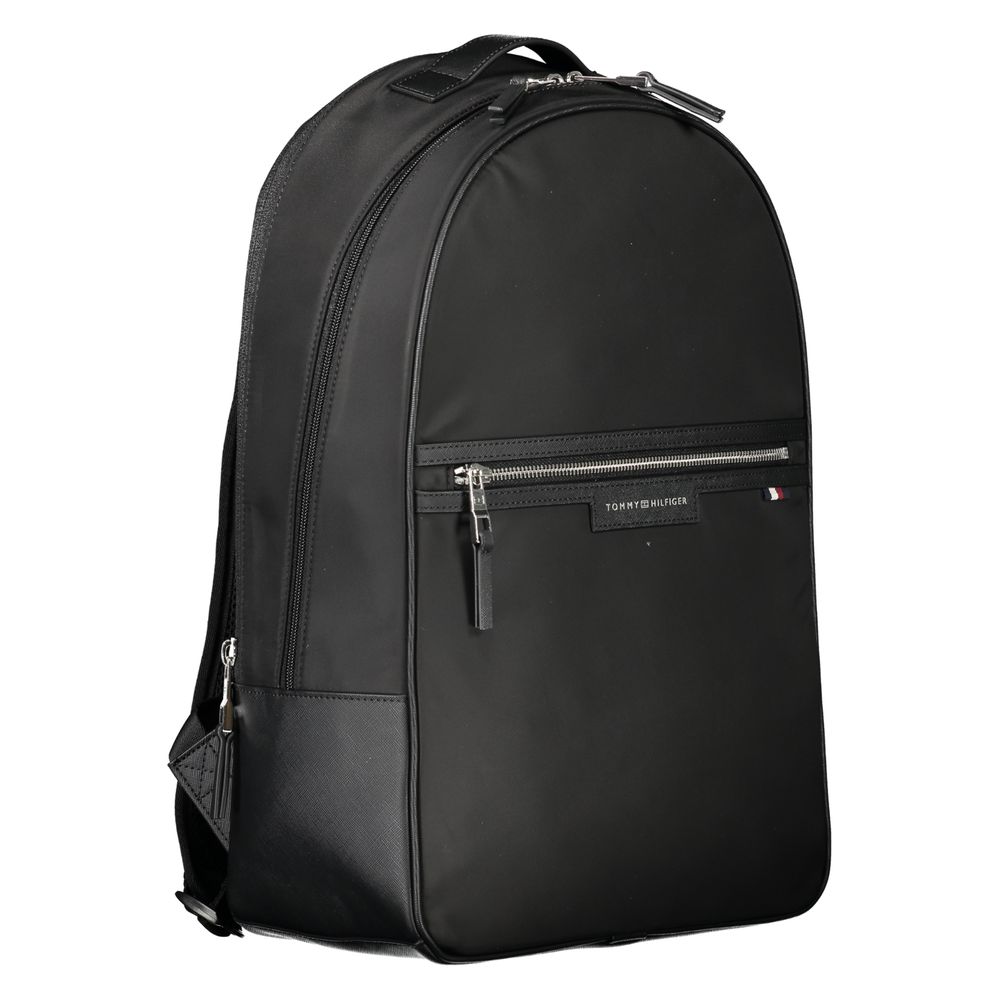 Schwarzer Polyester Herren Rucksack