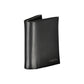 Elegante schwarze RFID-sichere Herrenbrieftasche