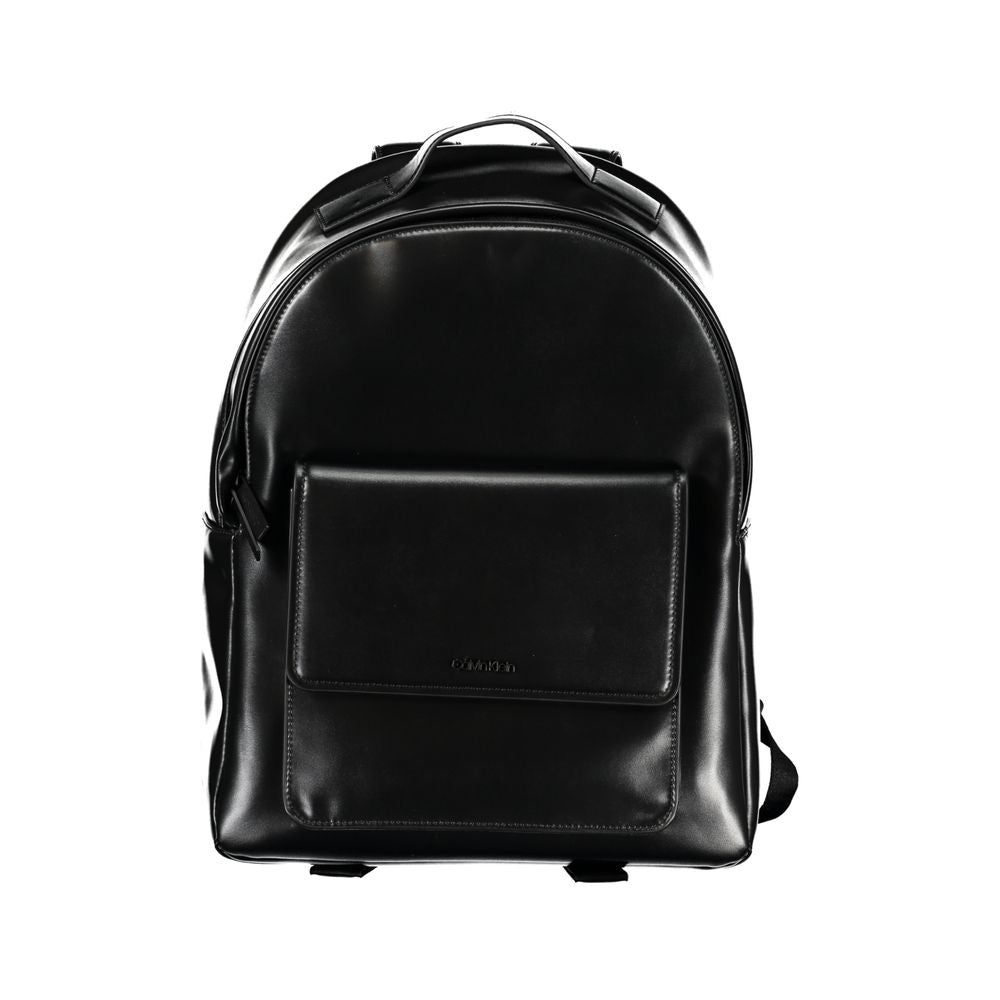 Eleganter schwarzer Urban-Rucksack mit Laptopfach